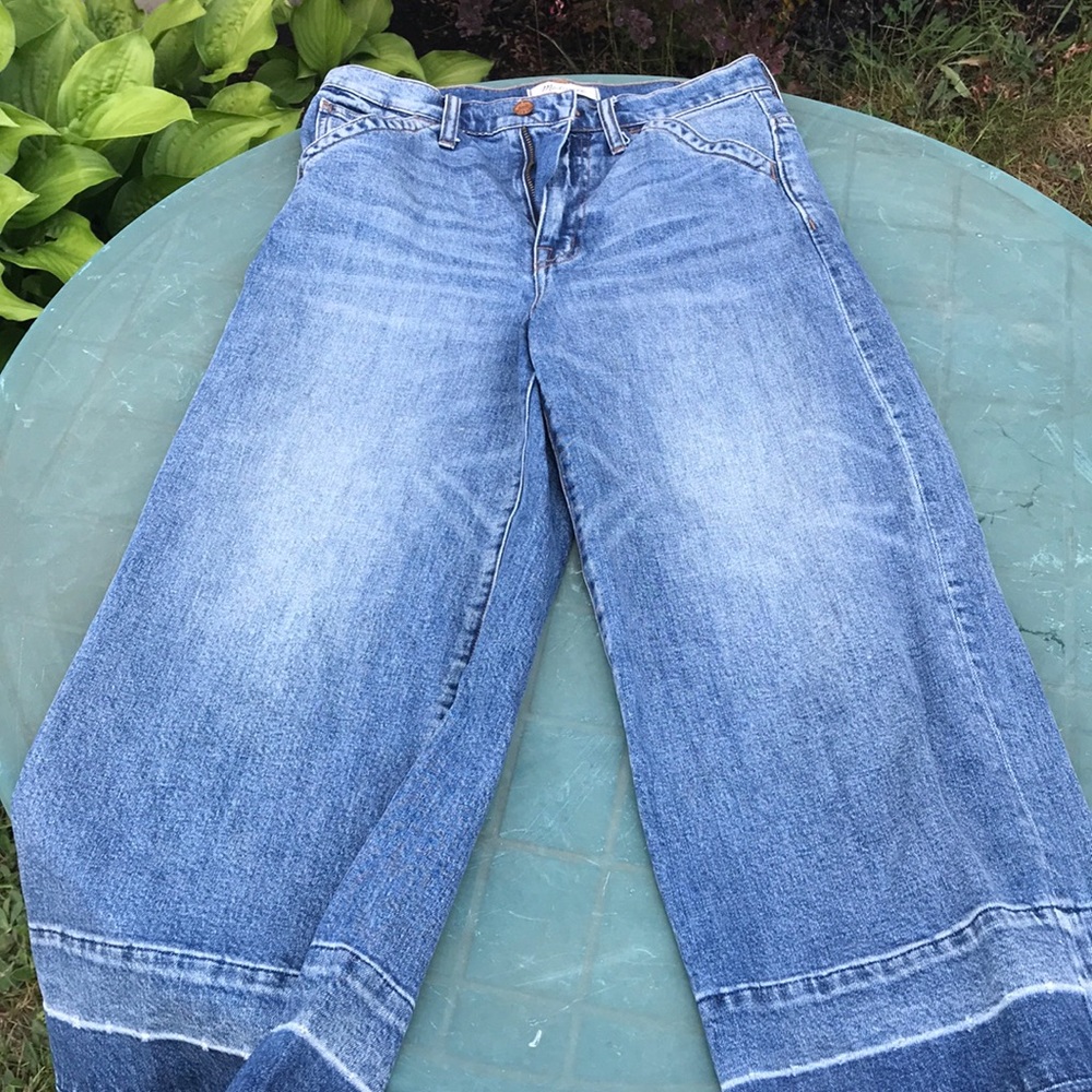 Madewell Jeans size 27 wide leg crop